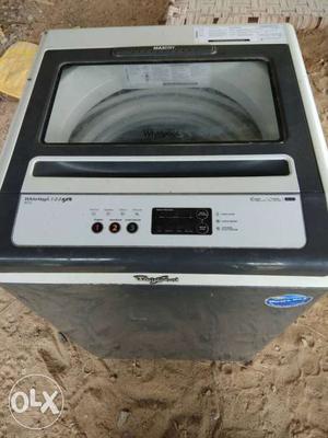 Black And Gray Whirlpool Top Load Dryer