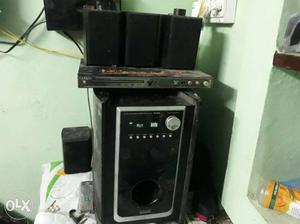 Black Multi Media Speaker System