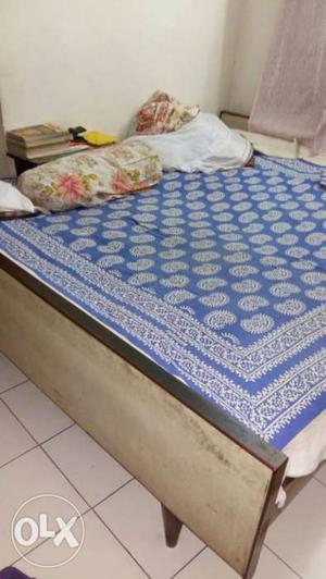Blue And Grey Paisley Bed Spread