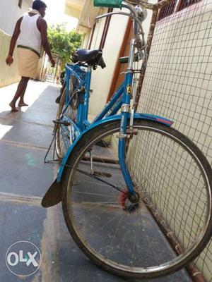 Blue Step-through Bicycle