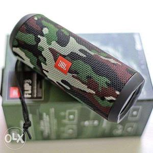 Brown, White, And Green Camouflage JBL Portable Speaker