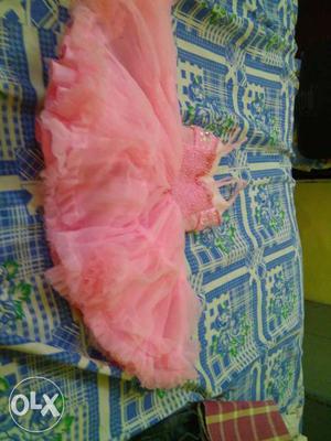Elegant pink baby dress for pretty babies