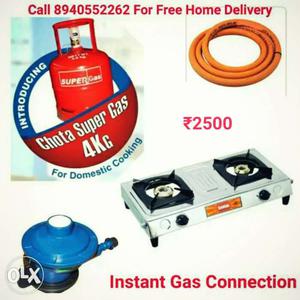 Gas Cylinder with Gas Stove