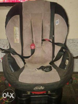 Gray And Black Eveflo Car Booster Seat good condition