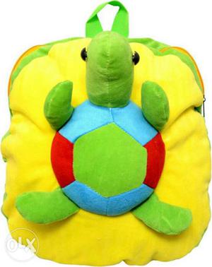 Green And Yellow Turtle Backpack