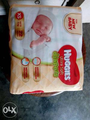 Huggies ultra soft Diapers for 0-5kgs babies...22 pieces..