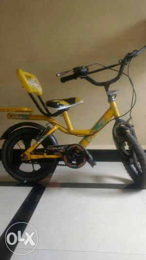Kid's Yellow And Black Bicycle