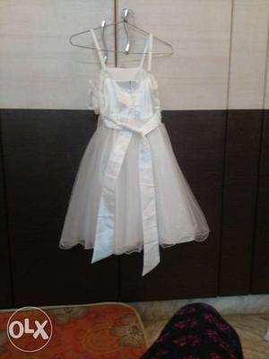 Kids white party wear, unused,size:7-9