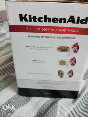 KitchenAid 7 Speed Digital Hand Mixer Box