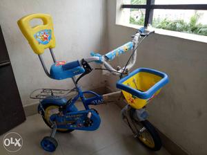 Less than a year old bi-cycle, suitable for up to