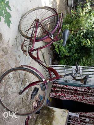 Red Step-through Bicycle