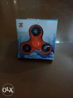 Red Zt Fidget Tri-spinner In Box