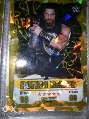 Roman Reigns gold card best condition