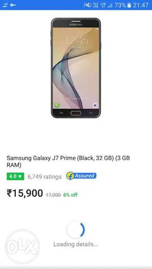 Samsung galaxy j7 prime 32gb 3gb ram One month