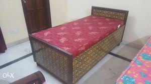 Single wooden bed 6 months old