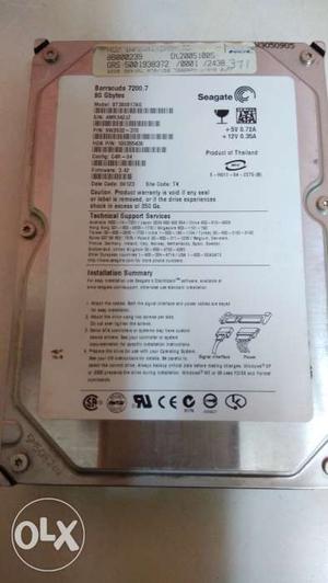 80 GB Hard disk for desktops in good condition