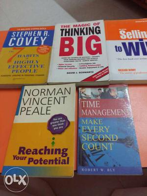 All excellent books for sale. A set of 5 books for Rs.100