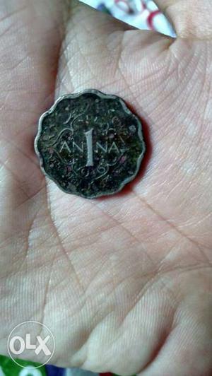 Anna 1 Indian Coin