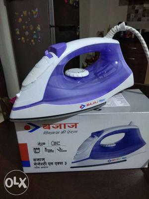 Bajaj made steam iron up for grabs, 12 days old,under