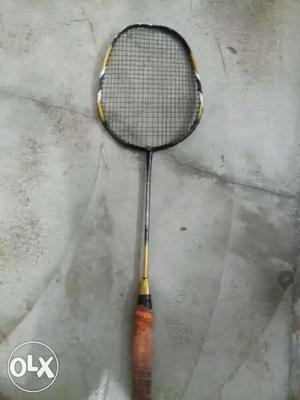 Black And Green Badminton Racket