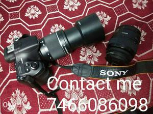 Black Sony DSLR Camera alpha A58