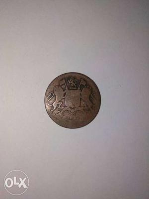 Coin Indian(British) One quarter anna 