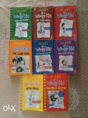 Diary of a Wimpy Kid - 8 books for sale/exchange