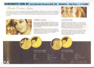 Numismatic Coin Of: Lord Ganesha Premium Gold 10z