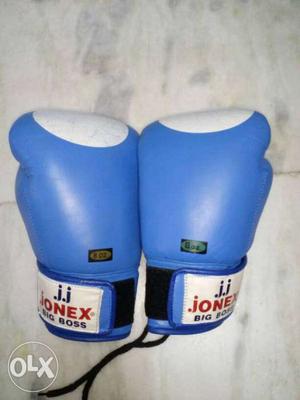 Pair Of Blue Jonex Boxing Gloves