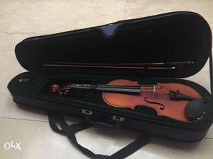 Quarter size violin with case in mint condition