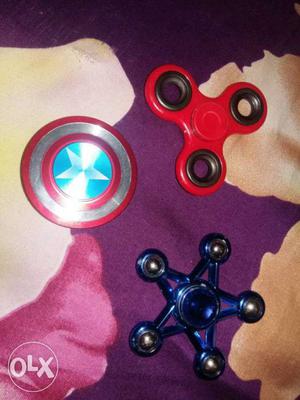 Red And Blue Hand Spinners