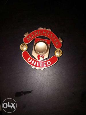 Red And Brown Manchester United Hand Spinner
