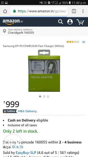 Samsung Original Fast Charger for sale. Features