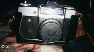 Vintage Grey And Black Camera
