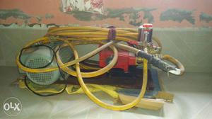 Yellow And Red Air Compressor