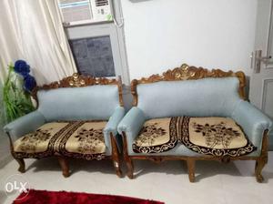10 seated carving sofa set with center table