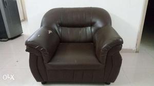 3+1+1 black sofa set