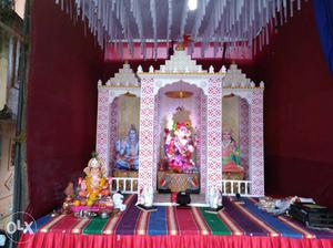 An a thermacal tempel made by us in ganesh ustav