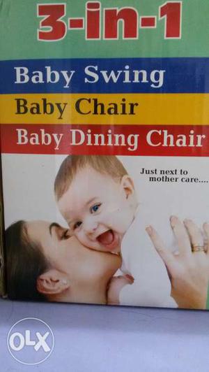 Baby 3-in-1 Swing - Chair - Booster.New Condition! (FIXED