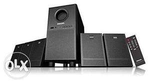 Black 5.1 Multimedia Speaker with USB and FM support