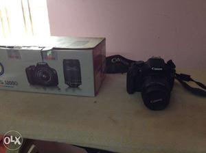 Black Canon D SLR Camera With Box