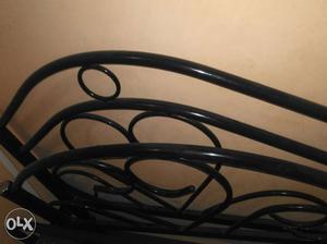 Black Scroll Metal Headboard