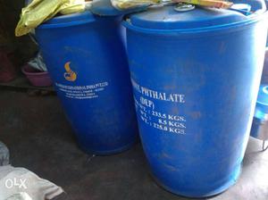 Blue Plastic Water Barrel