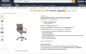 Brand New Urban Ladder Beige color office chair Set of 3