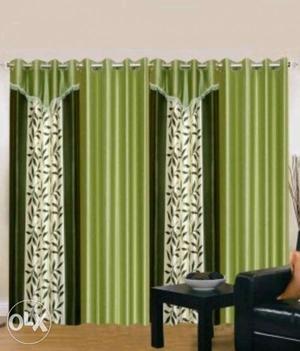 Brand new Window curtains (60 inches) 4 plain 4 printed
