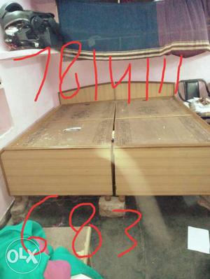 Double bed with box condition 15 month old boxwala