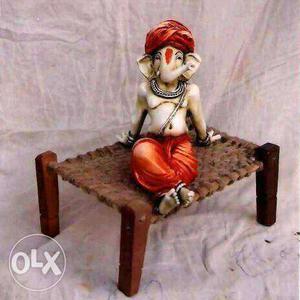Lord Ganesha Ceramic Figurine
