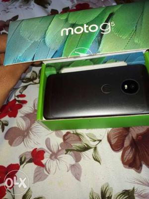 Moto G5 Only 3 months used 1 year warranty