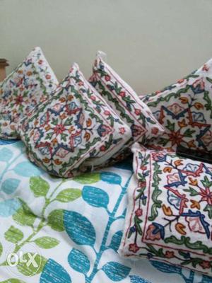 Multicolored Floral cushion with cover