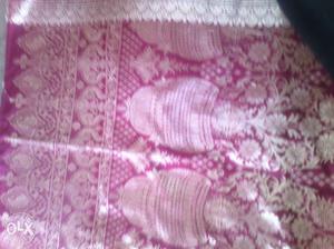 Pink And White Floral Print Dupatta